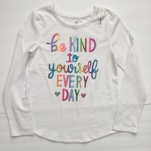 Kohl’s SO Girls T-Shirt Be Kind To Yourself Everyday Sz M